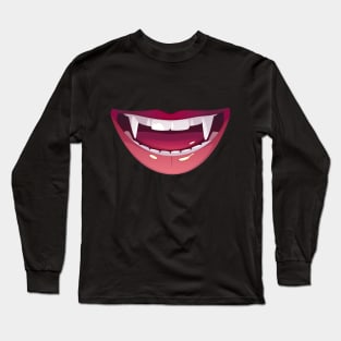 Dracula Fangs Long Sleeve T-Shirt